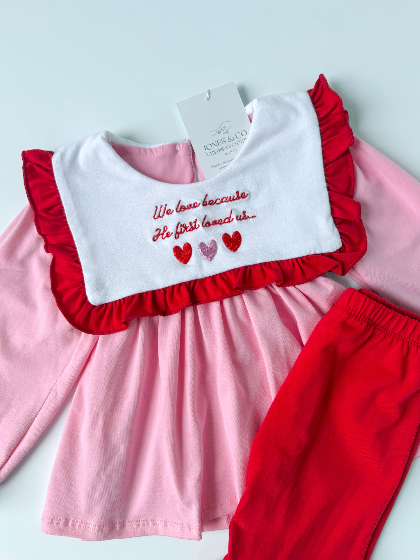 He first loved us Girl's Pant Set