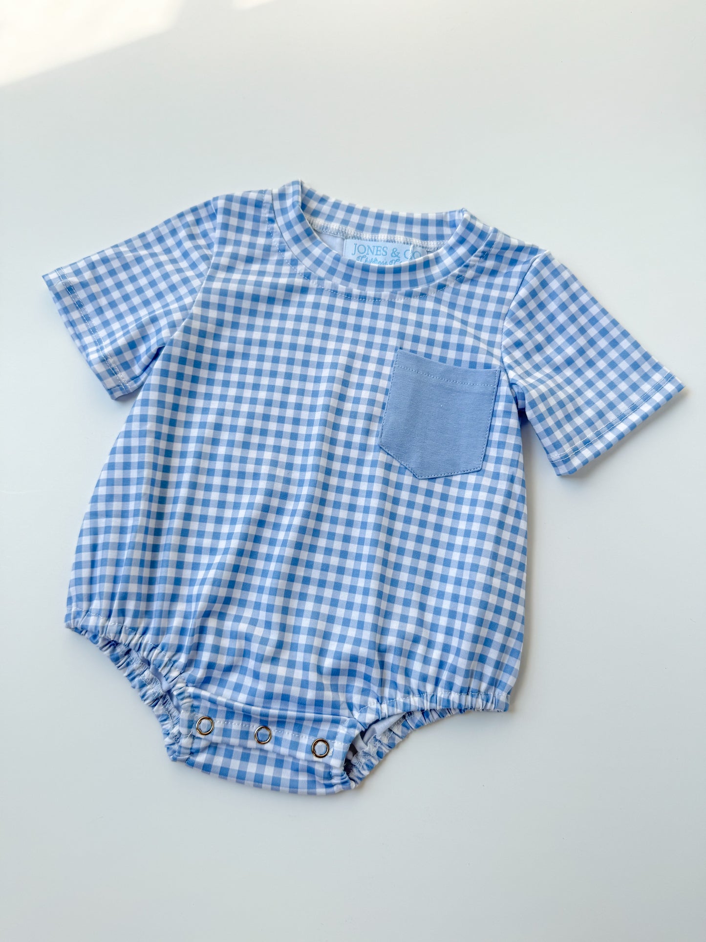 Oversized Blue Gingham Bubble