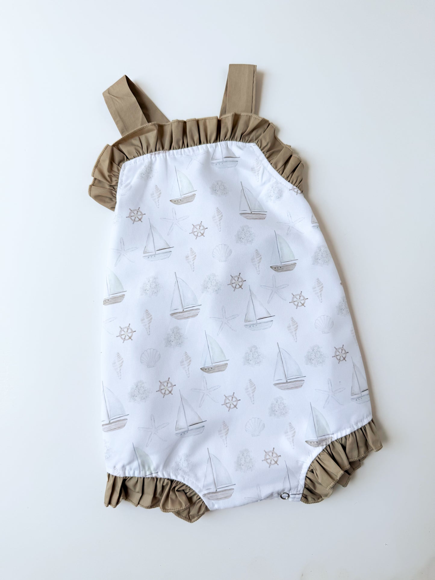 Seashells & Sailboats Girl’s Sunsuit
