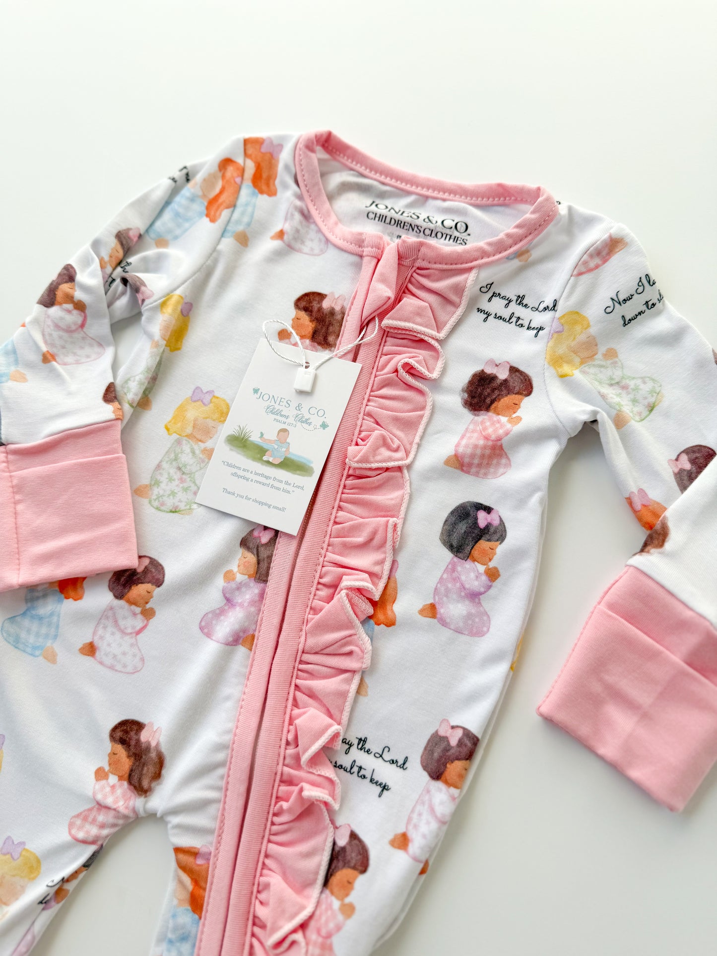 Bedtime Prayers Girl’s Bamboo Zippy