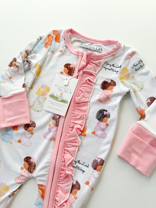 Bedtime Prayers Girl’s Bamboo Zippy