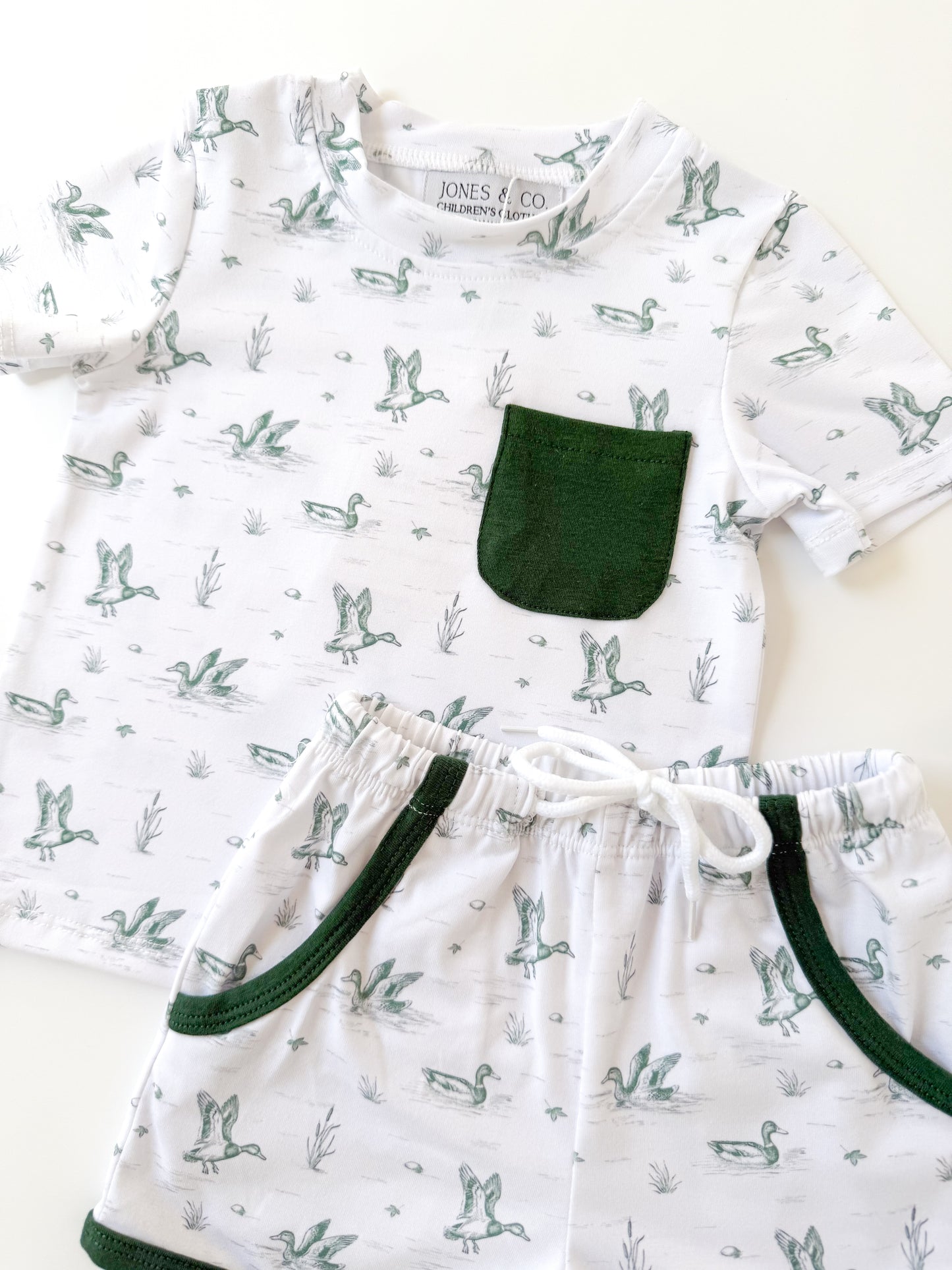 Mallard Toile Boy’s Short Set