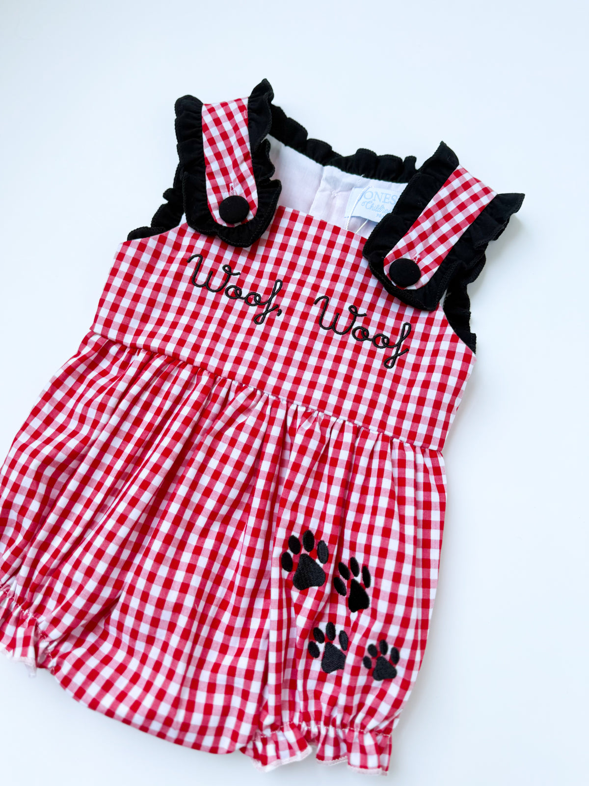 Woof Woof Girl’s Gingham Bubble