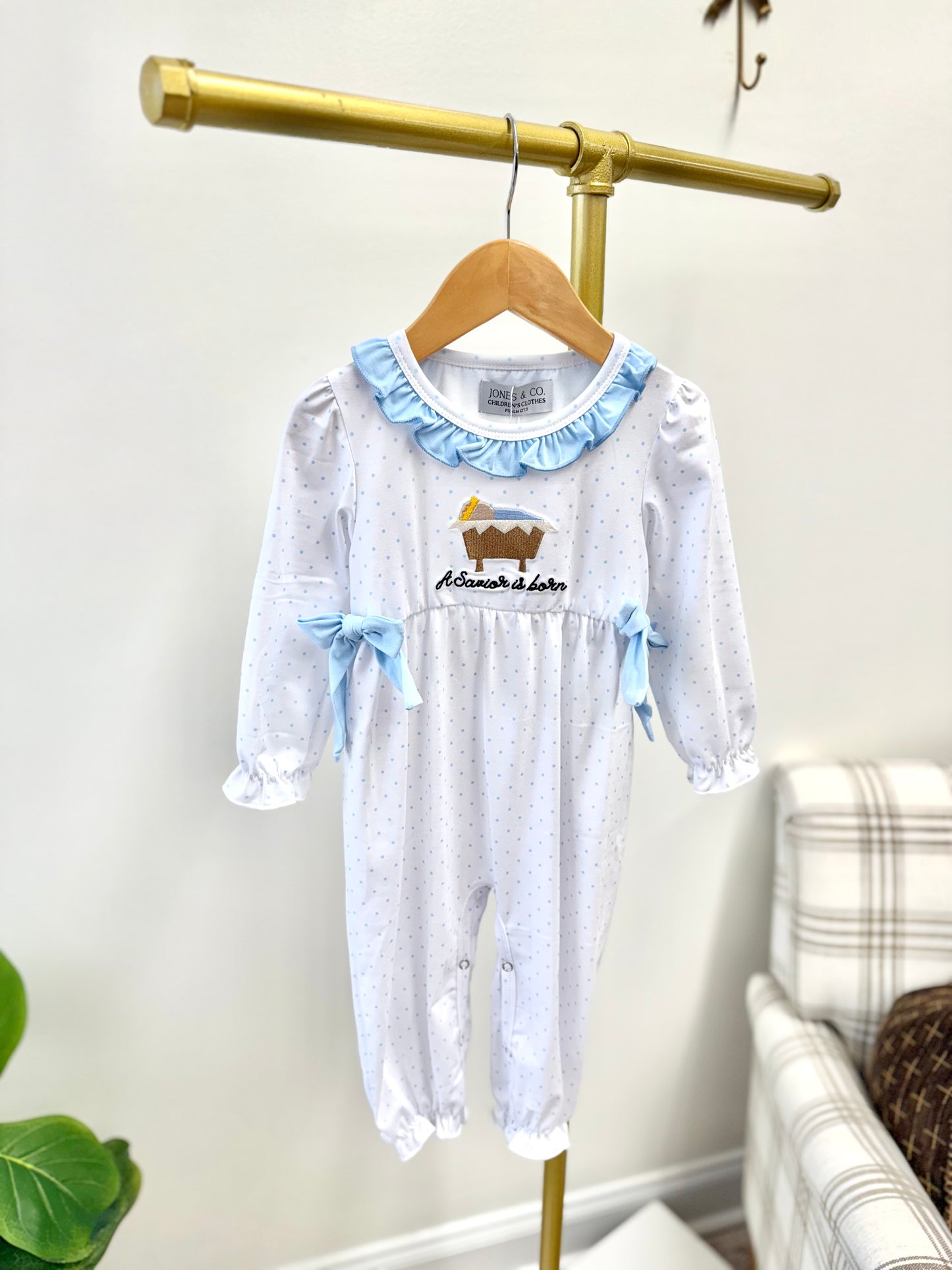A Savior is Born Girl's Romper