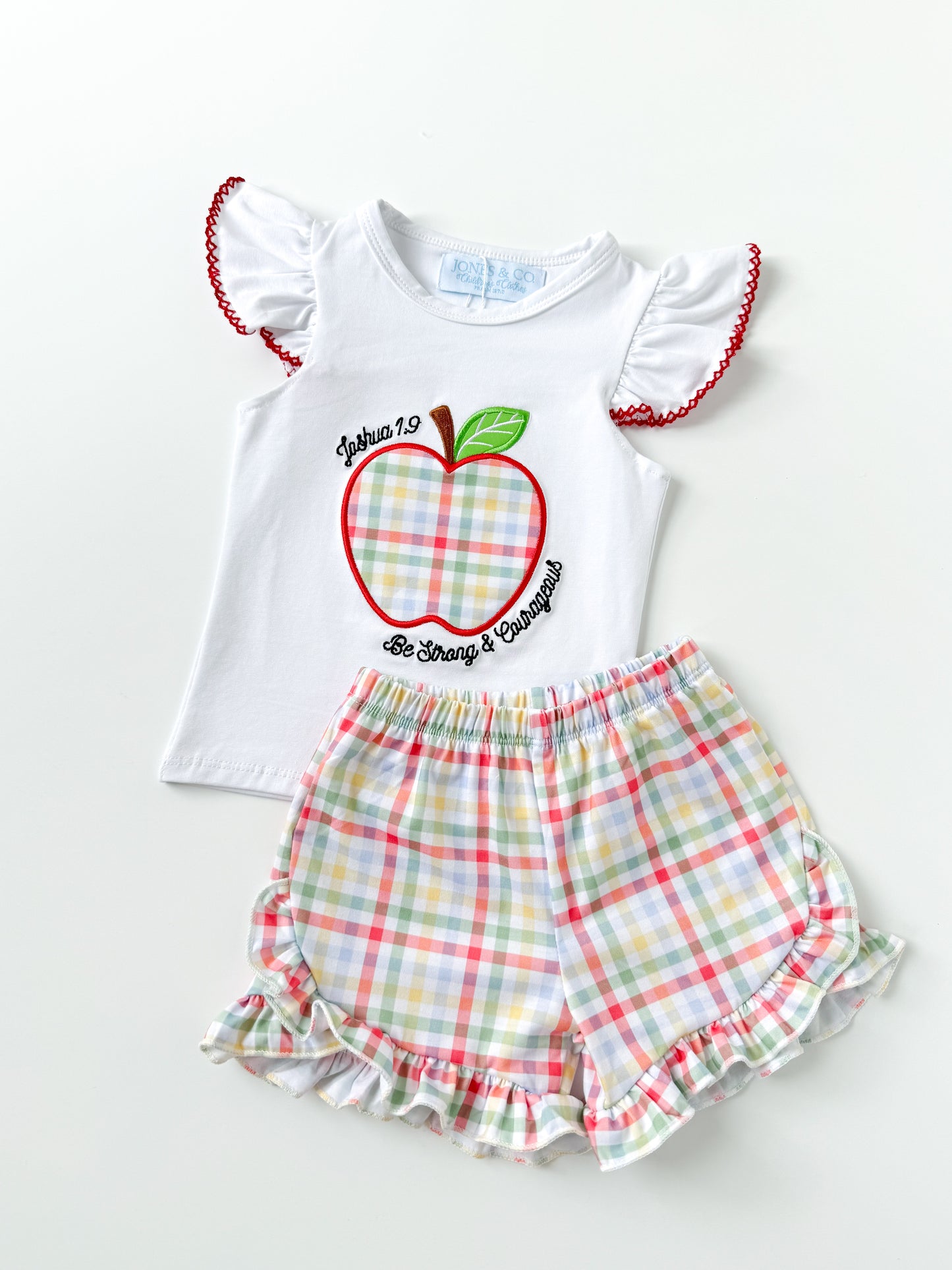 Be Strong & Courageous Girl’s Short Set