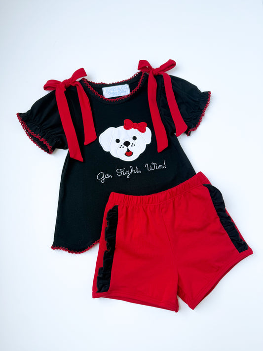 Go Fight Win Girl’s Short Set