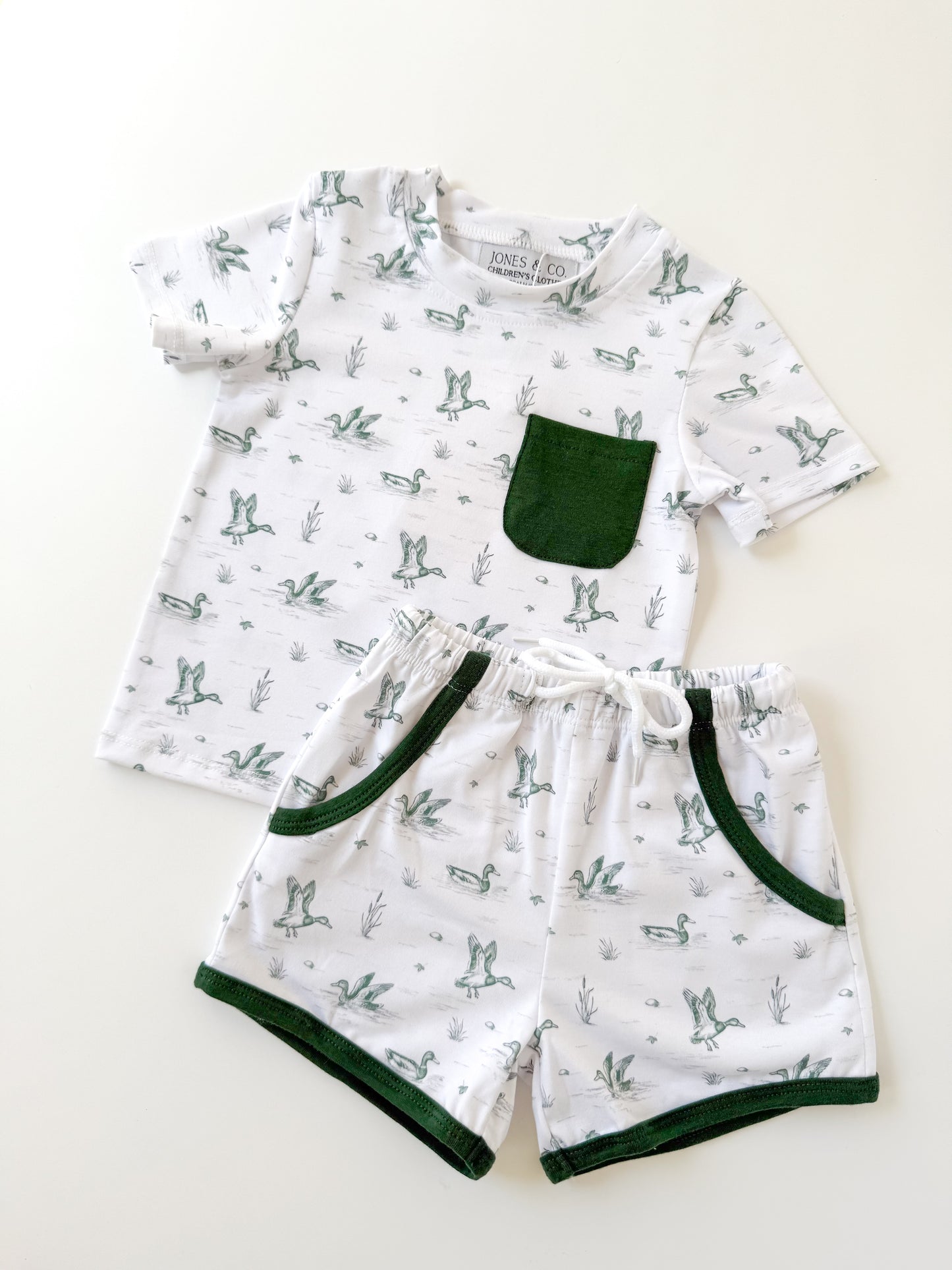 Mallard Toile Boy’s Short Set
