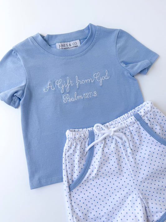 A Gift from God Boy’s Short Set