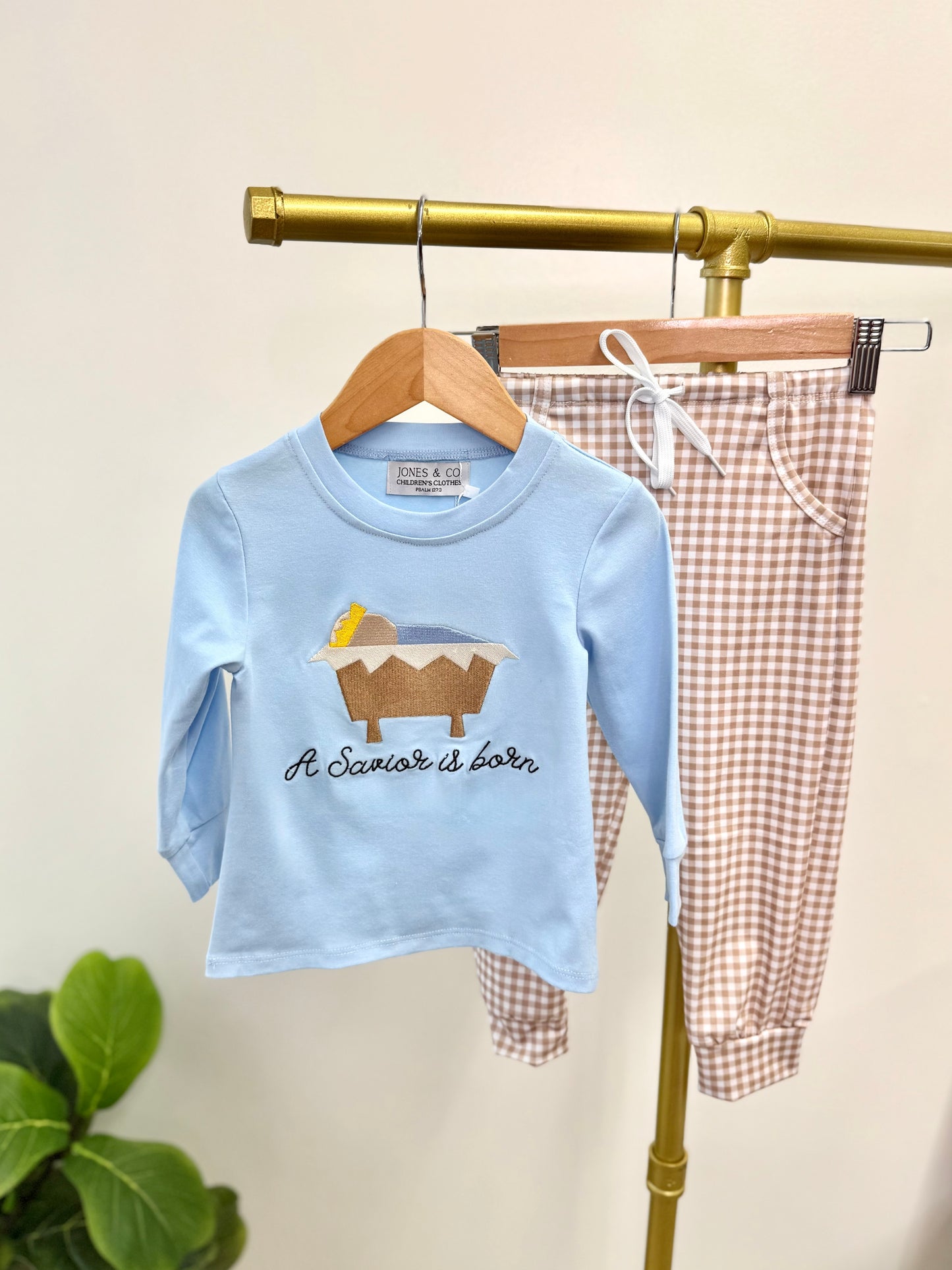 A Savior is Born Boy's Pant Set