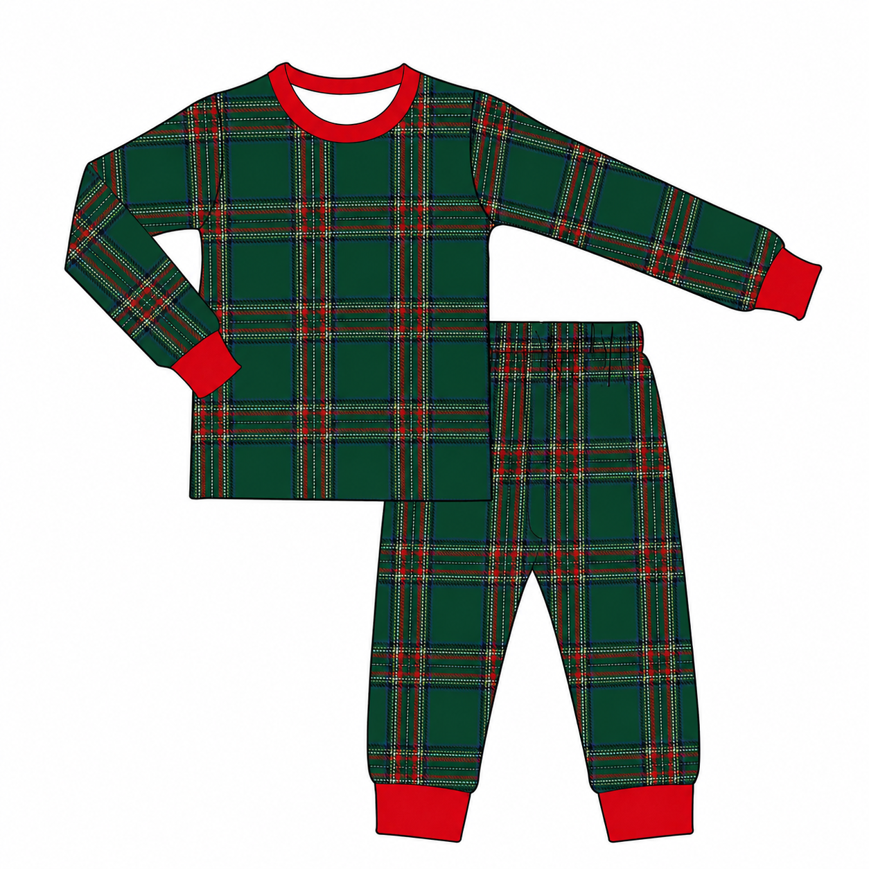 Traditional Plaid Kid’s Bamboo Pant Set PREORDER ETA OCTOBER