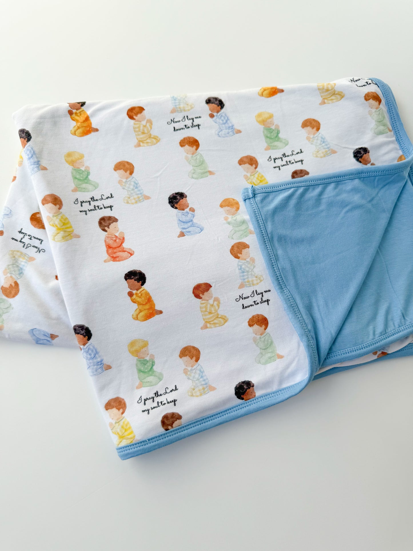 Bedtime Prayer Boy’s Bamboo Blanket