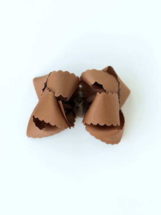 Chocolate Brown Bow - Crowned with Grace