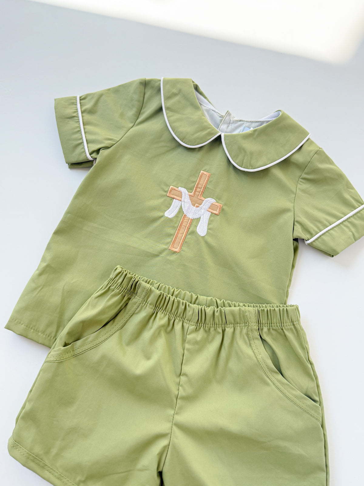 Fall Heirloom Cross Boy’s Short Set