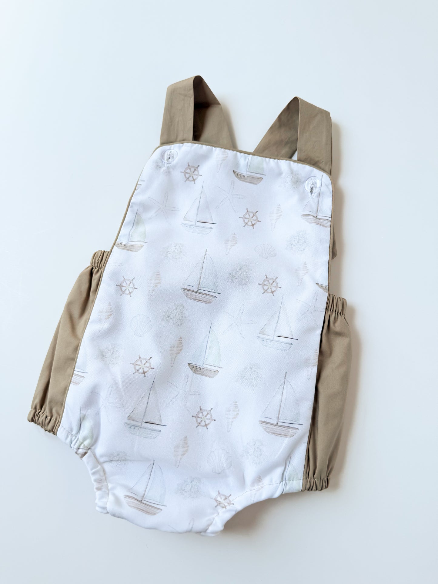 Seashells & Sailboats Boy’s Sunsuit