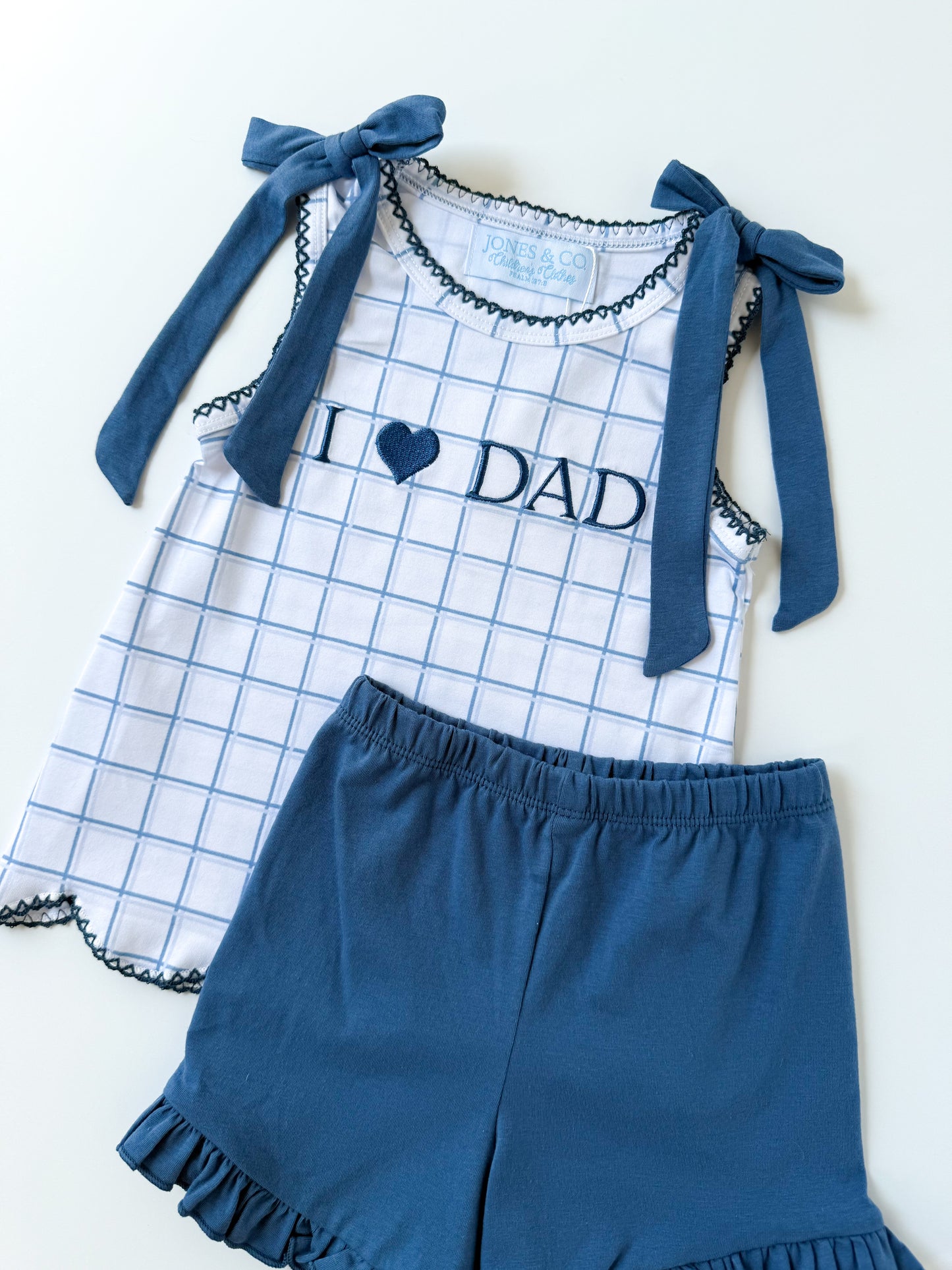 I Love Dad Girl’s Short Set