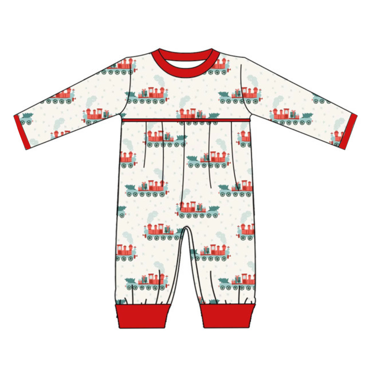 Holiday Express Boy’s Romper PREORDER ETA OCTOBER