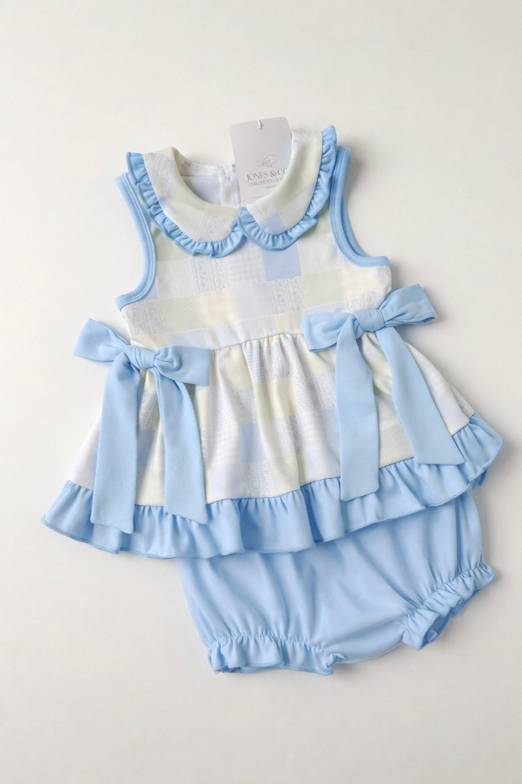 Spring Patchwork Girl’s Diaper Set