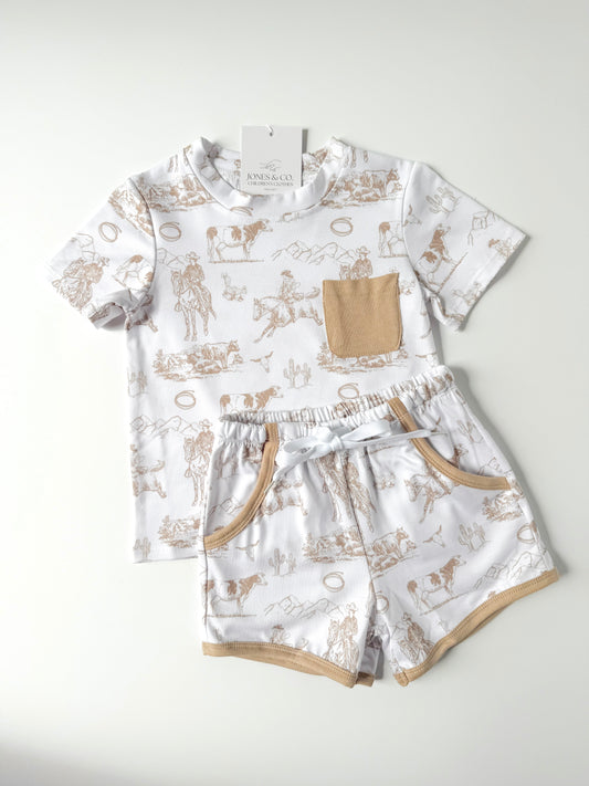 Wild West Boy’s Short Set