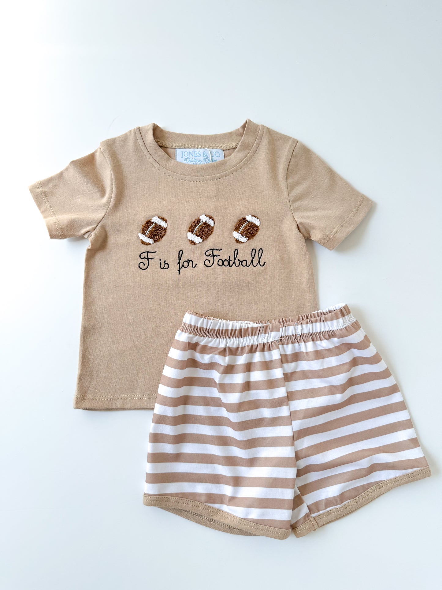 F is for Football Boy’s Short Set