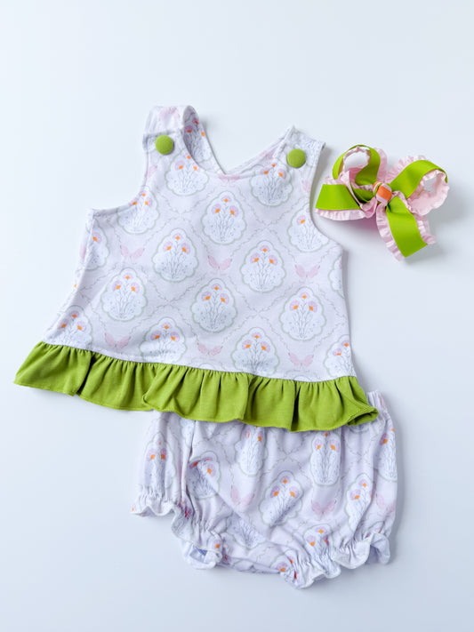 Butterfly Garden Girl’s Diaper Set