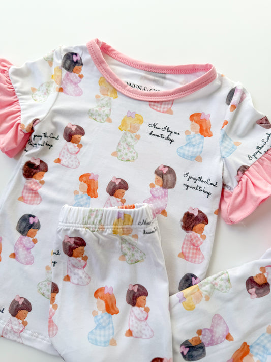 Bedtime Prayers Girl’s Bamboo Set
